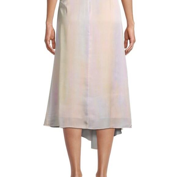 Vince rainbow wash drape skirt in multi size 10 (b17) NWOT - Picture 3 of 11